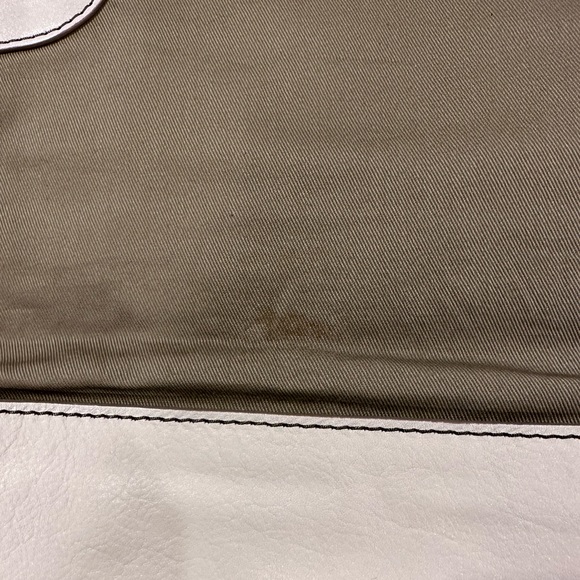 Used once! Banana leather clutch - ivory / off white - so pretty! - Picture 7 of 7